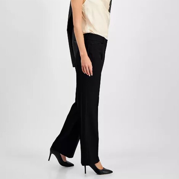 I.N.C. International Concepts Size 10 Black Mid-Rise Bootcut Pants - Picture 3 of 14